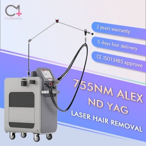 1064NM ND YAG Gentle Laser Hair Removal Machine Max Price CanDela 755NM Alexandrite Laser